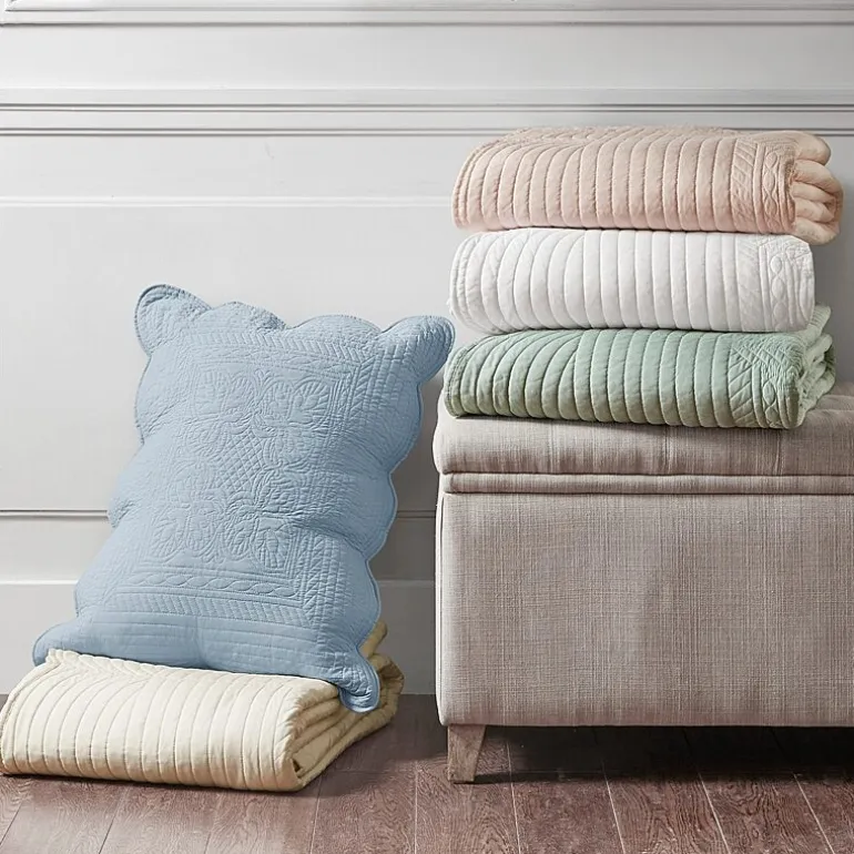 Madison Park Marino 3-Pc Reversible Scalloped Edge Quilt Set