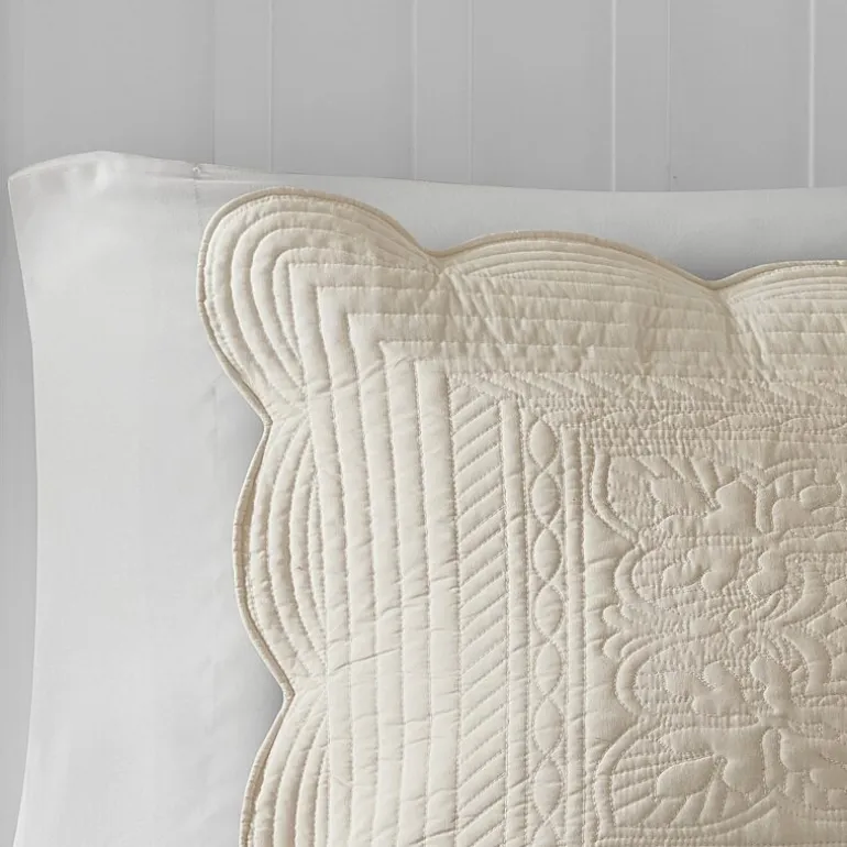 Madison Park Marino 3-Pc Reversible Scalloped Edge Quilt Set