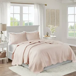 Madison Park Marino 3-Pc Reversible Scalloped Edge Quilt Set