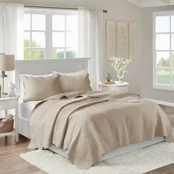 Madison Park Marino 3-Pc Reversible Scalloped Edge Quilt Set