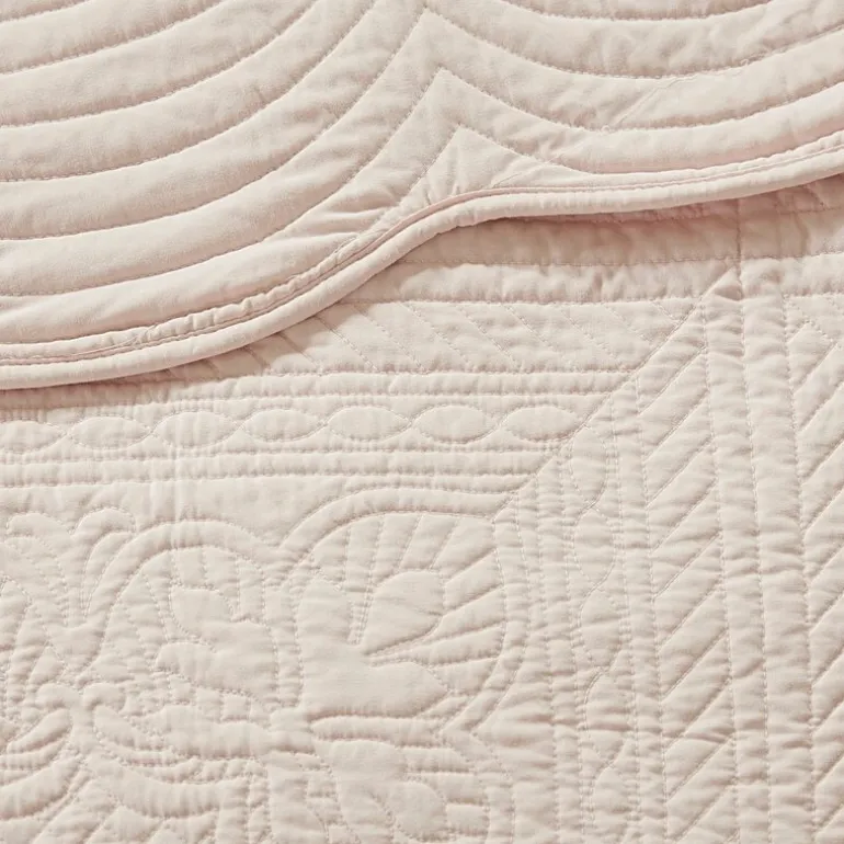 Madison Park Marino 3-Pc Reversible Scalloped Edge Quilt Set