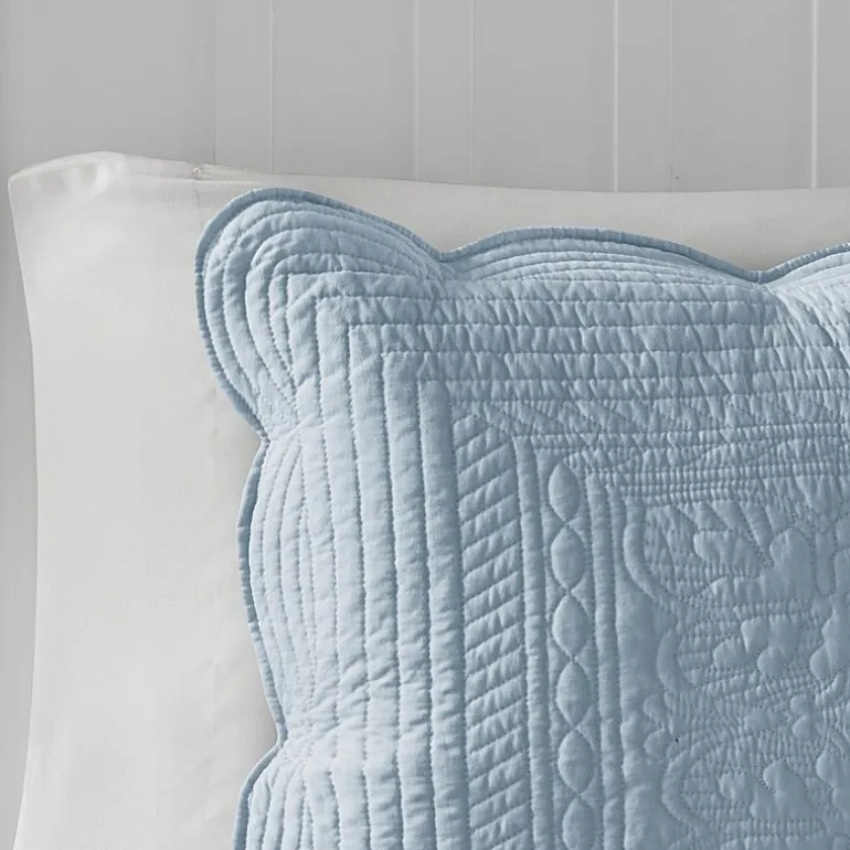 Madison Park Marino 3-Pc Reversible Scalloped Edge Quilt Set