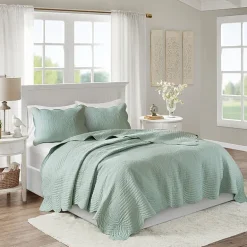 Madison Park Marino 3-Pc Reversible Scalloped Edge Quilt Set