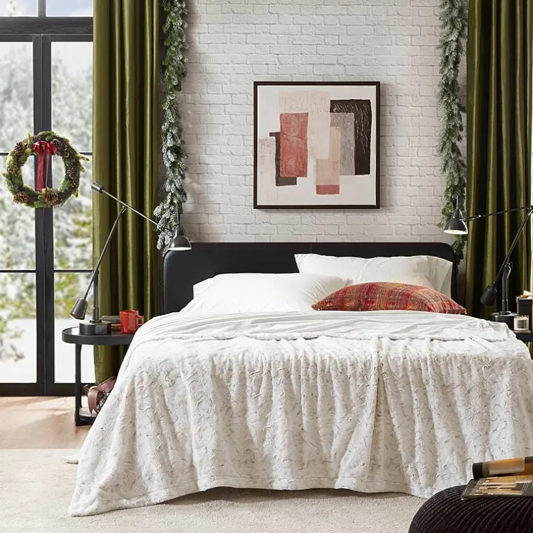 Madison Park Marselle Faux Fur Blanket