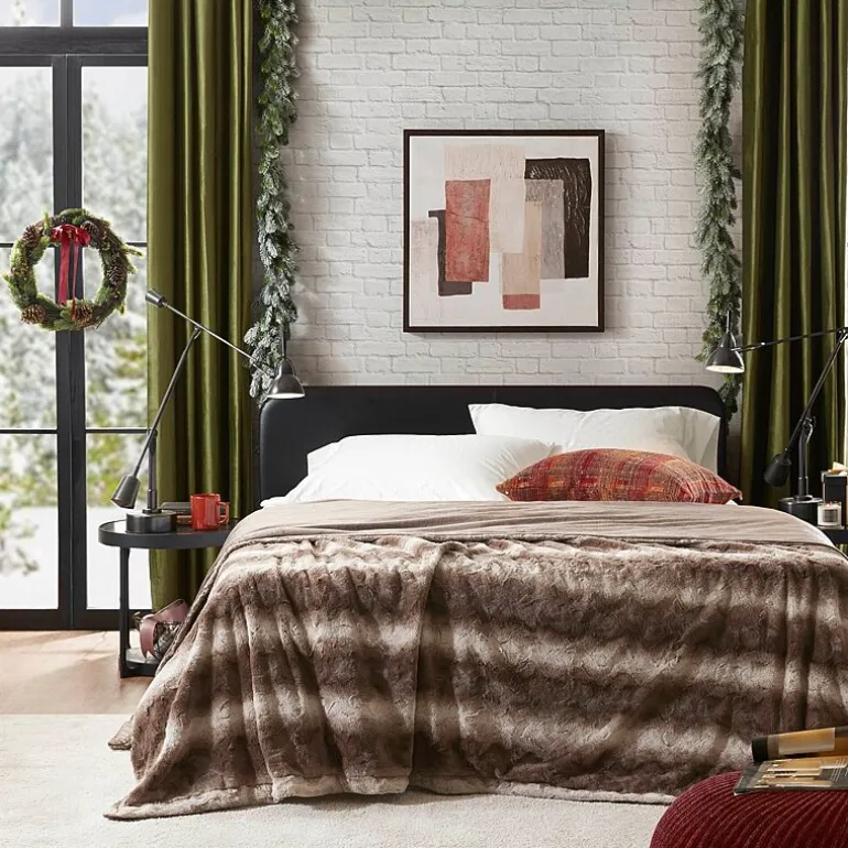 Madison Park Marselle Faux Fur Blanket
