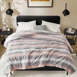 Madison Park Marselle Faux Fur Blanket