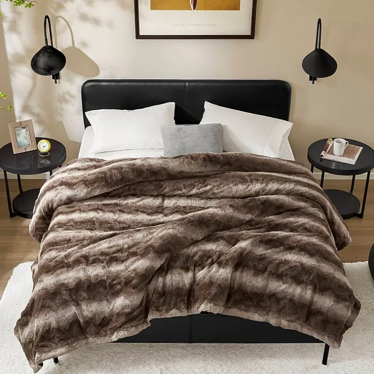 Madison Park Marselle Faux Fur Blanket