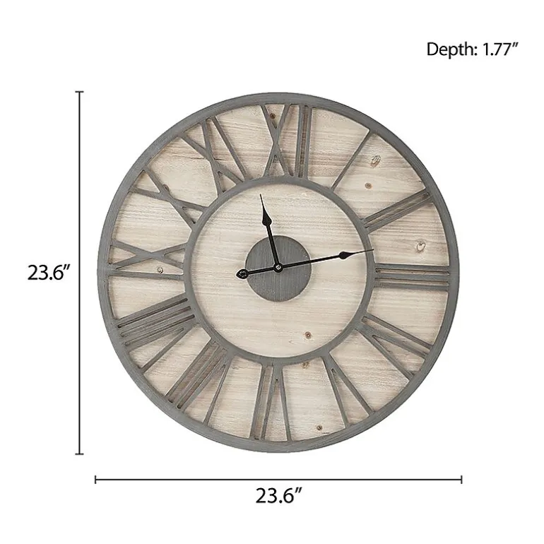 Madison Park Mason Wall Clock