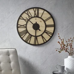 Madison Park Mason Wall Clock