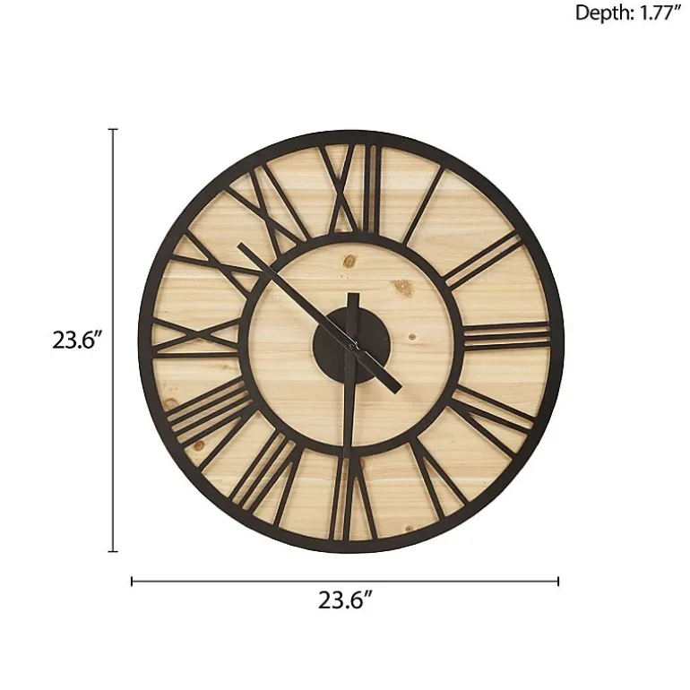 Madison Park Mason Wall Clock
