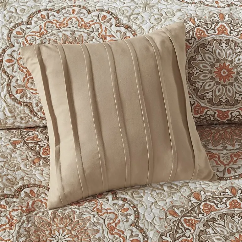 Madison Park Moraga 6-Pc Reversible Quilt Set With Throw Pillows