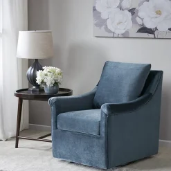 Madison Park Morton Upholstered Swivel Armchair