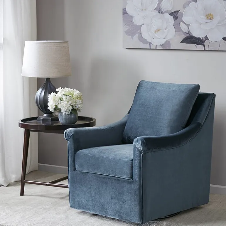 Madison Park Morton Upholstered Swivel Armchair