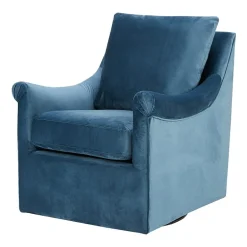 Madison Park Morton Upholstered Swivel Armchair