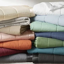 Madison Park Prospect Lightweight Down Alternative Blanket with Satin Trim