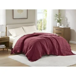 Madison Park Prospect Lightweight Down Alternative Blanket with Satin Trim