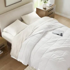 Madison Park Prospect Lightweight Down Alternative Blanket with Satin Trim