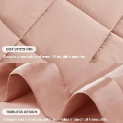 Madison Park Prospect Lightweight Down Alternative Blanket with Satin Trim