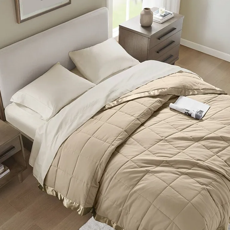 Madison Park Prospect Lightweight Down Alternative Blanket with Satin Trim