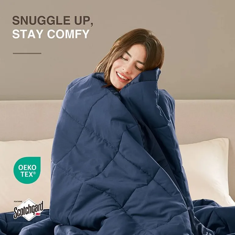 Madison Park Prospect Lightweight Down Alternative Blanket with Satin Trim