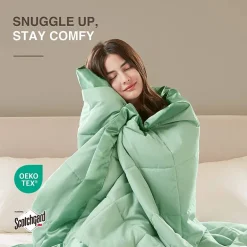Madison Park Prospect Lightweight Down Alternative Blanket with Satin Trim