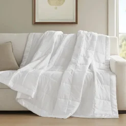 Madison Park Prospect Lightweight Down Alternative Blanket with Satin Trim
