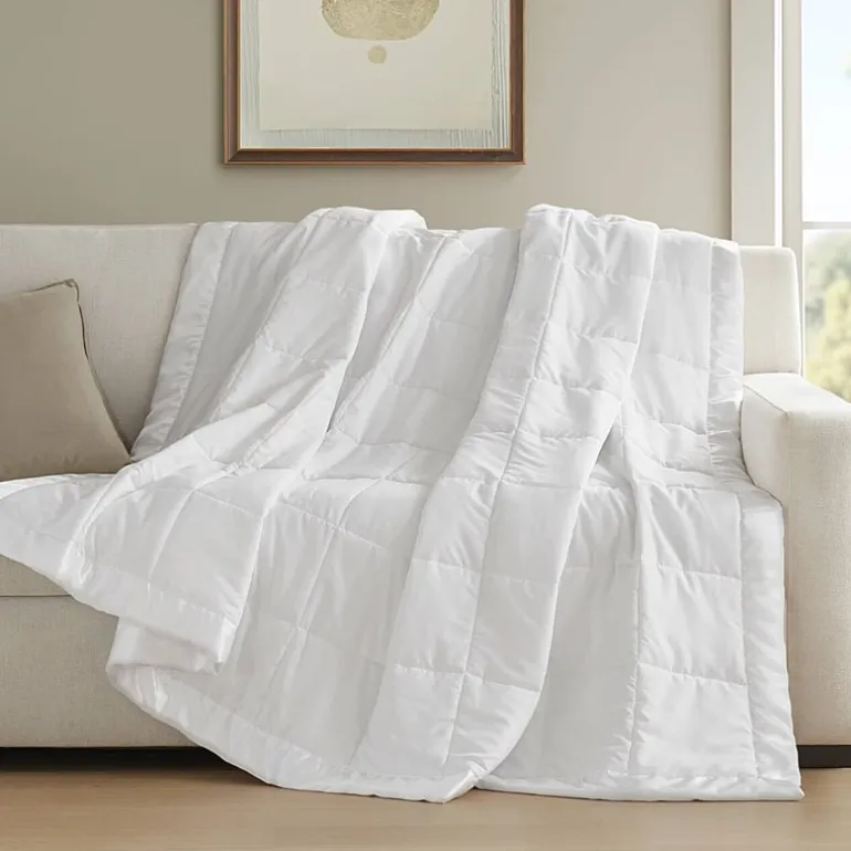 Madison Park Prospect Lightweight Down Alternative Blanket with Satin Trim