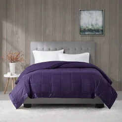 Madison Park Prospect Lightweight Down Alternative Blanket with Satin Trim