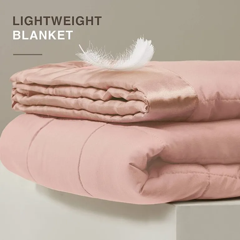 Madison Park Prospect Lightweight Down Alternative Blanket with Satin Trim