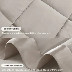 Madison Park Prospect Lightweight Down Alternative Blanket with Satin Trim