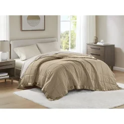 Madison Park Prospect Lightweight Down Alternative Blanket with Satin Trim