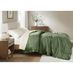 Madison Park Prospect Lightweight Down Alternative Blanket with Satin Trim