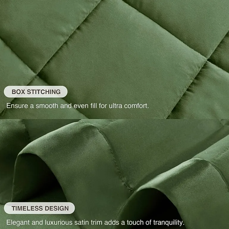 Madison Park Prospect Lightweight Down Alternative Blanket with Satin Trim