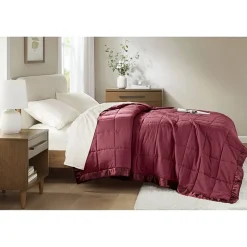 Madison Park Prospect Lightweight Down Alternative Blanket with Satin Trim