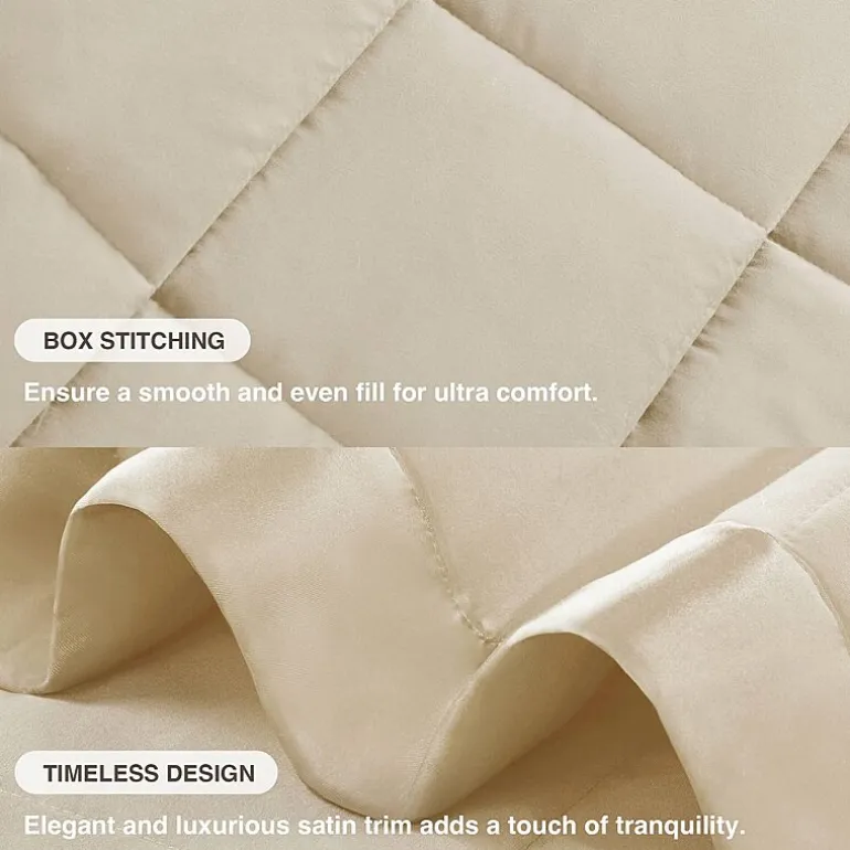 Madison Park Prospect Lightweight Down Alternative Blanket with Satin Trim