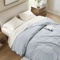 Madison Park Prospect Lightweight Down Alternative Blanket with Satin Trim