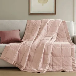 Madison Park Prospect Lightweight Down Alternative Blanket with Satin Trim