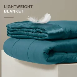 Madison Park Prospect Lightweight Down Alternative Blanket with Satin Trim