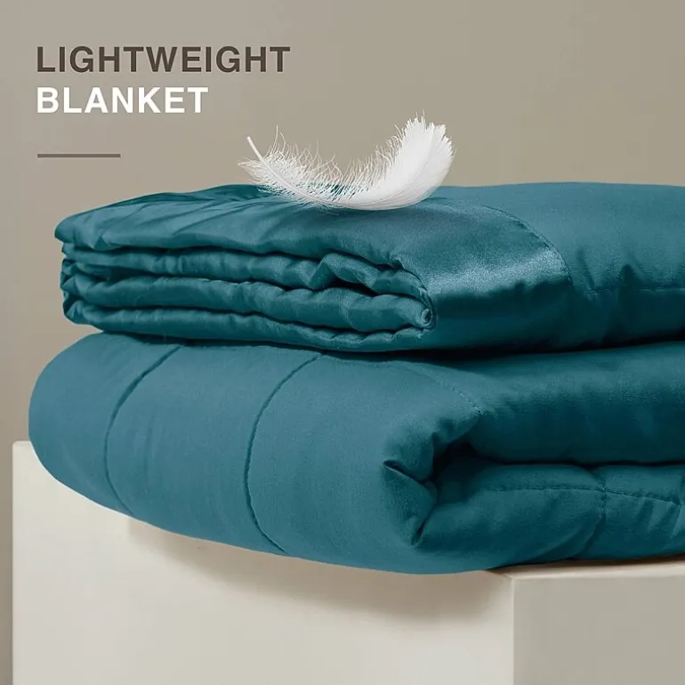 Madison Park Prospect Lightweight Down Alternative Blanket with Satin Trim