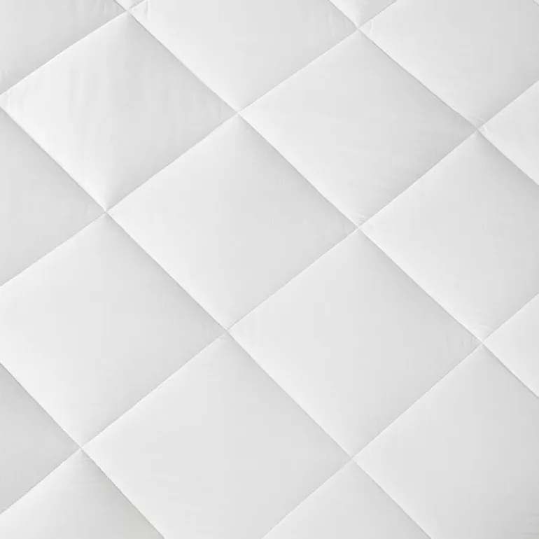 Madison Park Quiet Nights 100% Cotton Sateen Waterproof Diamond Quilting Down Alternative Mattress Pad