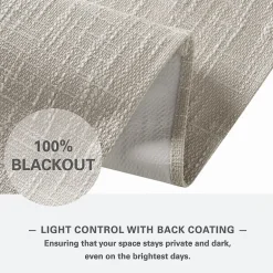 Madison Park Quincy Cordless 100% Blackout Roman Shade