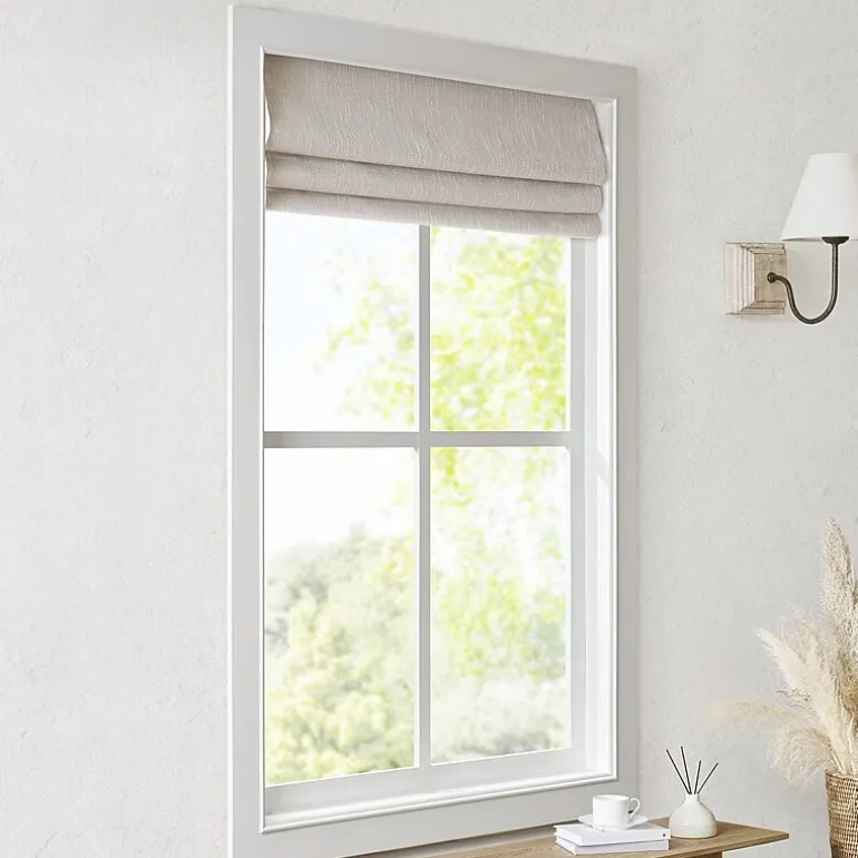 Madison Park Quincy Cordless 100% Blackout Roman Shade