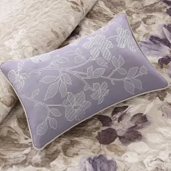 Madison Park Raven 6-Pc Printed Quilt Set With Throw Pillows