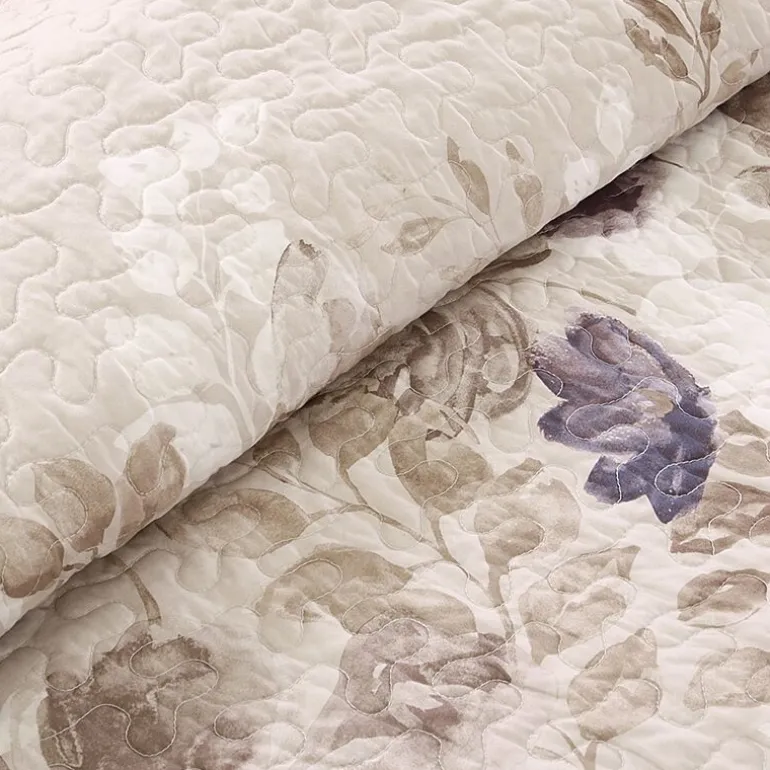 Madison Park Raven 6-Pc Printed Quilt Set With Throw Pillows
