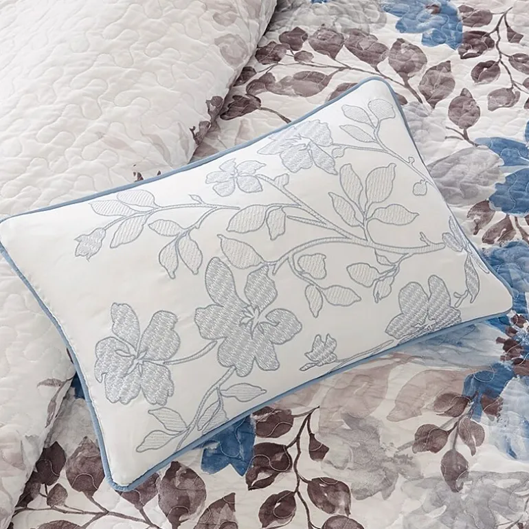 Madison Park Raven 6-Pc Printed Quilt Set With Throw Pillows