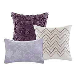 Madison Park Raven 6-Pc Printed Quilt Set With Throw Pillows