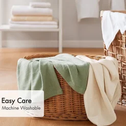 Madison Park Rayon from Bamboo Natural Cooling Breathable Cotton Blanket
