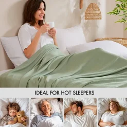 Madison Park Rayon from Bamboo Natural Cooling Breathable Cotton Blanket