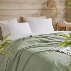 Madison Park Rayon from Bamboo Natural Cooling Breathable Cotton Blanket
