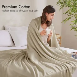 Madison Park Rayon from Bamboo Natural Cooling Breathable Cotton Blanket